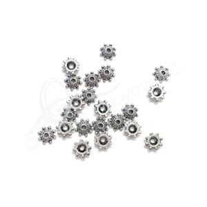 (CLOSE OUT) BEADS - METAL CAP SUN (PK 30) 8 MM D