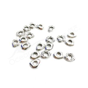 (CLOSE OUT) BEADS - METAL FREE SHAPE RING (PK 100) 12 MM W