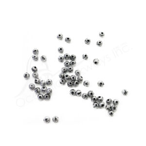 (CLOSE OUT) BEADS - METAL ROUNDED STRIPES 2 MM T
