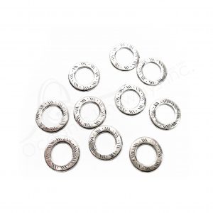 (CLOSE OUT) BEADS - METAL RING (PK 50) 24 MM D X 1 MM T