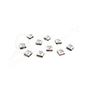 (CLOSE OUT) BEADS - METAL SQUARE BROWN SHINY SPACER (PK 10) 5 MM W X 2 MM T