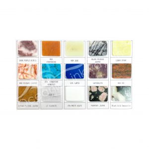 (CLOSE OUT) SLICE - MIXED STONES 1.5 x 1.25"