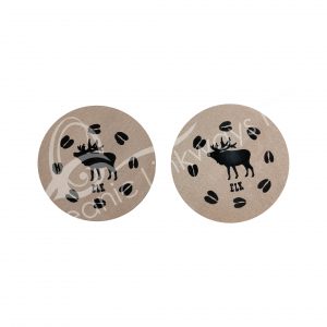 (CLOSE OUT) COASTER - SANDSTONE ELK 10 CM D X 1 CM T