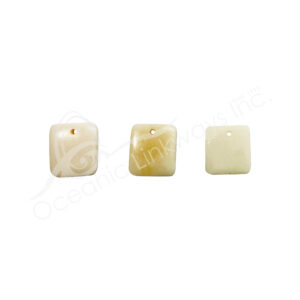 (CLOSE OUT) PENDANT - BONE SQUARE 2 CM L X 2 MM T
