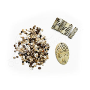 (CLOSE OUT) BEADS - SET BONE MIXED ELEMENTS