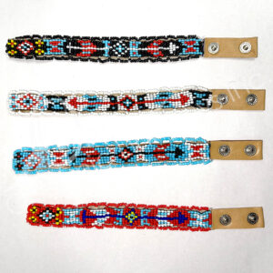 Mixed Beaded Leather Bracelet (DZ)