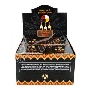 Musk Backflow Incense Cones Medecine Wjee; Native Spirits Line Pack of 12