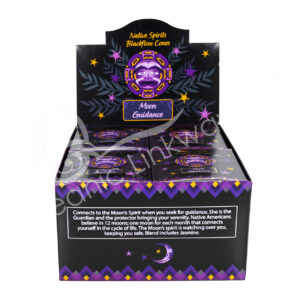 Jasmine Backflow Incense Cones Moon Guidance Native Spirits Line Pack of 12