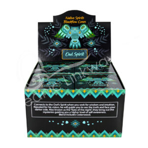 Cedarwood Backflow Incense Cones Owl Spirit Native Spirits Line Pack of 12