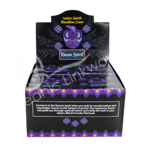 Patchouli Backflow Incense Cones Raven Spirit Native Spirits Line Pack of 12