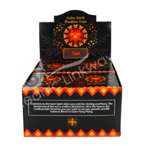 Ylang Ylang Backflow Incense Cones Sun Spirit Native Spirits Line Pack of 12