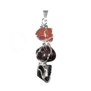 Root Chakra Tri-Stone Pendant