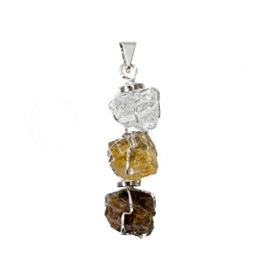 Solar Plexus Chakra Tri-Stone Pendant