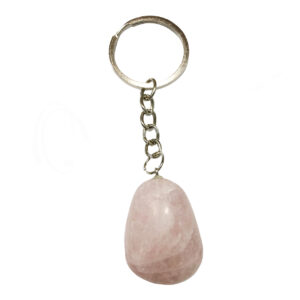KEYCHAIN - TUMBLED STONE LAVENDER QUARTZ 2.75-3.5"L