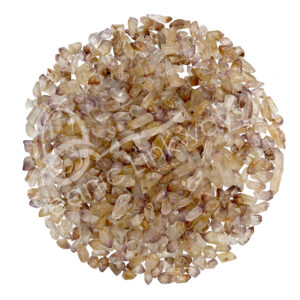 Polished Mixed Amethyst and Citrine and Crystal Quartz with Inclusions