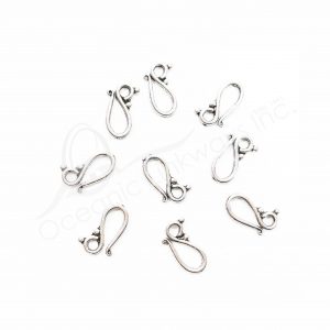 (CLOSE OUT) BEADS - METAL HOOK (PK 50) 2 CM L X 2 MM T