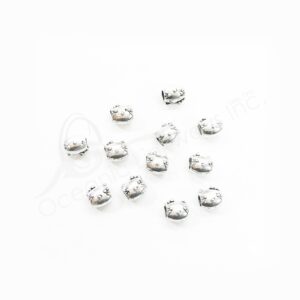 (CLOSE OUT) BEADS - METAL MANEKI NEKO (PK 100) 8 MM L X 6 MM D