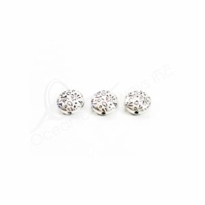 (CLOSE OUT) BEADS - METAL FLAT ROUND STARS SPLASH (PK 100) 9 MM D X 3 MM T