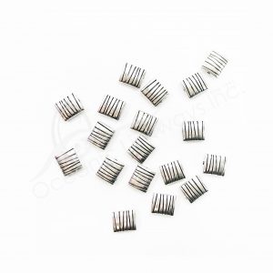 (CLOSE OUT) BEADS - METAL SQUARE WITH LINES (PK 100) 9 MM L X 3 MM T