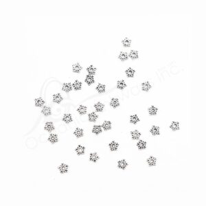 (CLOSE OUT) BEADS - METAL STAR SPACER (PK 500) 4 MM W X 1 MM T