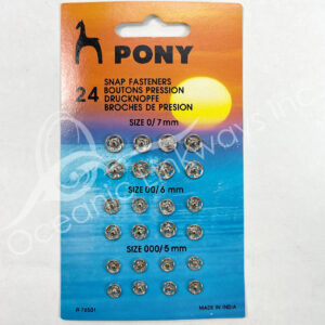 (CLOSE OUT) SNAP FASTENERS (PK 10) 7 MM DIA