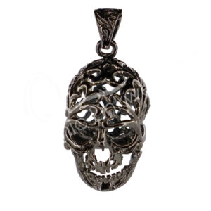 Black Metal with Opening Skull Pendant