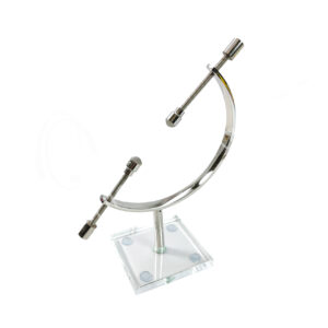 Silver Brass Arch with an Acrylic Base Stand for Specimen