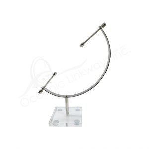 Silver Brass Arch with an Acrylic Base Stand for Specimen