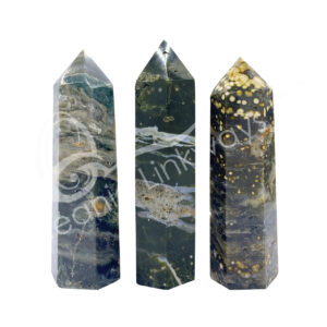 Polished Ocean Jasper Six Sides Obelisk
