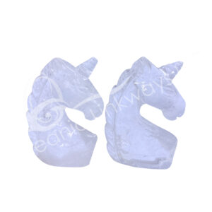 Crystal Quartz Unicorn Carving