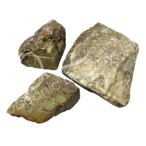 (CLOSE OUT) ROUGH - AGATE, GREEN DENTRITIC 2-6''