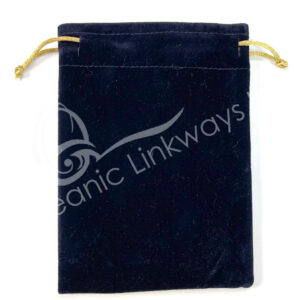 (CLOSE OUT) POUCH - VELVET, NAVY BLUE 5 X 7"