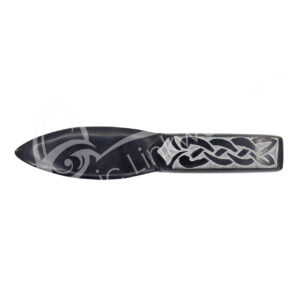 Black Soapstone Athame with Celtic Handle