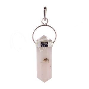 Pink Opal Double Terminated Point Pendant