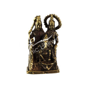FIGURINE - MINI BRASS PARVATI FAMILY 1.5” 