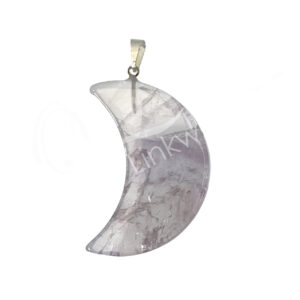 Polished Amethyst Moon pendant