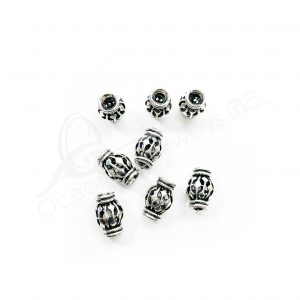 (CLOSE OUT) BEADS - METAL TUBE COLUMN (PK 20) 10.5''L X 9 MM DIA