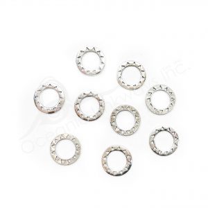 (CLOSE OUT) BEADS - METAL FLAT RING (PK 100) 16 MM DIA X 1 MM T
