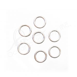 (CLOSE OUT) BEADS - METAL PLAIN RING (PK 50) 22 MM DIA X 1 MM T