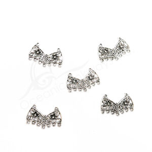 (CLOSE OUT) BEADS - METAL SETTING WITH LOOPS (PK 50) 1''W X 1 MM T
