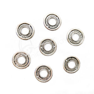 (CLOSE OUT) BEADS - METAL THICK RING (PK 50) 23 MM DIA X 1 MM T