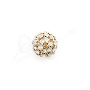 (CLOSE OUT) BEADS - METAL COPPER BALL SPARKLING 1''DIA