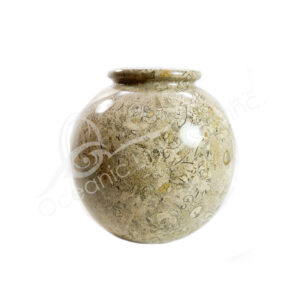 (CLOSE OUT) VASE - FOSSIL CORAL 8"H