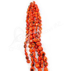 (CLOSE OUT) BEADS STRAND - BAMBOO CORAL 15-25 MM