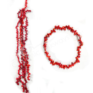 (CLOSE OUT) BEADS STRAND - BAMBOO CORAL 5-10 MM