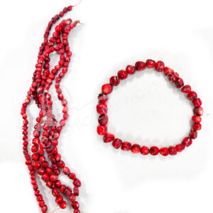 (CLOSE OUT) BEADS STRAND - BAMBOO CORAL 10-15 MM
