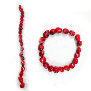 (CLOSE OUT) BEADS STRAND - BAMBOO CORAL 15-30 MM