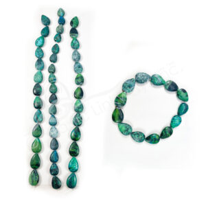 (CLOSE OUT) BEADS STRAND - CHRYSOCOLLA, DYED 20-30 MM