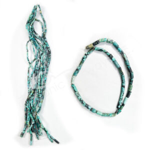 (CLOSE OUT) BEADS STRAND - TURQUOISE HOWLITE 8-12 MM