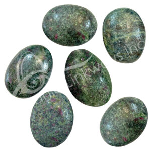 Ruby Zoisite with Mica Worry Stone 1.5-1.75"
